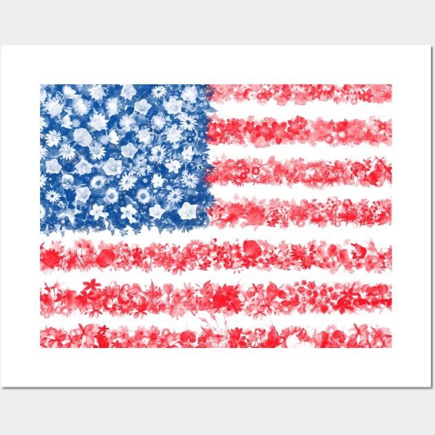 usa flag Wall Art by BekimART